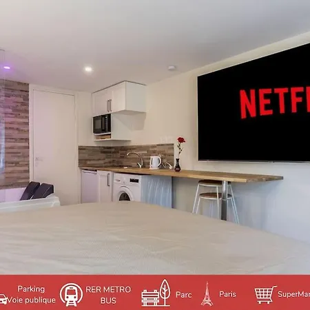 Apartment Avec Jacuzzi, Le Saccard Villeneuve-le-Roi